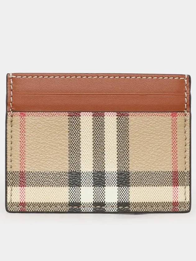 Check Card Wallet Beige - BURBERRY - BALAAN 2