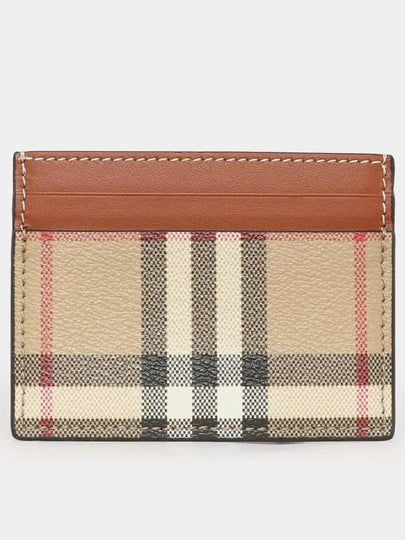 Check Card Wallet Beige - BURBERRY - BALAAN 2