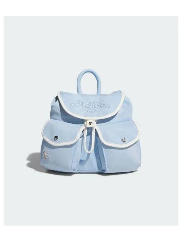 Mini Pocket Embroidery Logo Backpack Sky Blue - ADIDAS - BALAAN 2