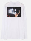 Graphic Print Long Sleeve T-Shirt White - MARCELO BURLON - BALAAN 4