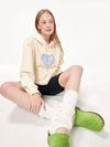 HEART GEMSTONE HOODIE CREAM - ASCENTCITY - BALAAN 7