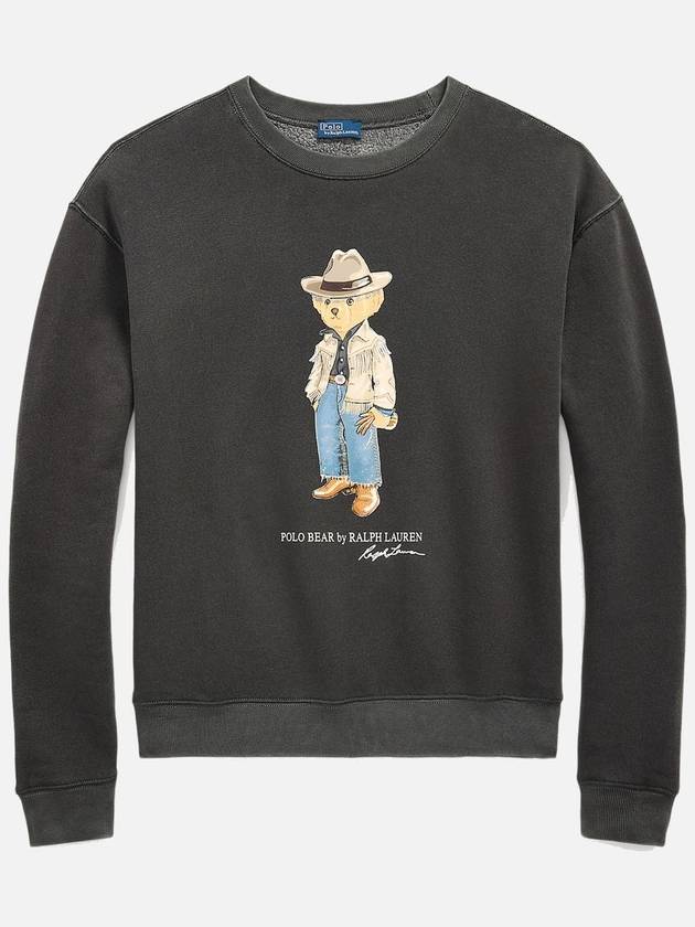 Polo Bear Fleece Crew Neck Sweater Grey - POLO RALPH LAUREN - BALAAN 2