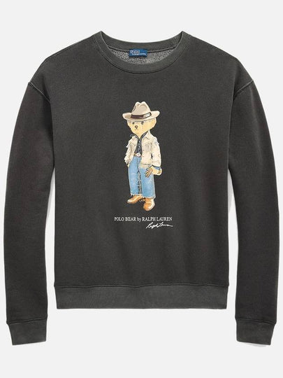 Polo Bear Fleece Crew Neck Sweater Grey - POLO RALPH LAUREN - BALAAN 2