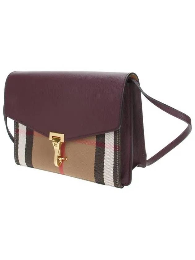 House Check Macken Cross Bag Mahogany Red - BURBERRY - BALAAN 3