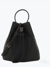 Small Grainy Leather TB Bucket Bag Black - BURBERRY - BALAAN 2