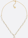 Petit CD Treasure Resin Pearl Necklace Gold - DIOR - BALAAN 2