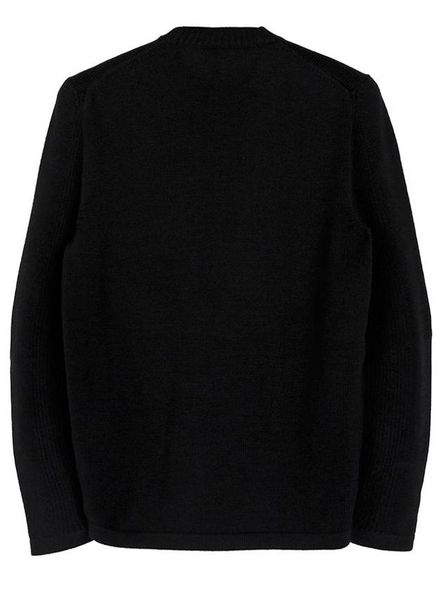 Triangle Logo Pocket Knitted Sweater Black - PRADA - BALAAN 3