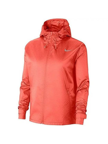 Essential Woven Running Hooded Jacket Orange - NIKE - BALAAN 1