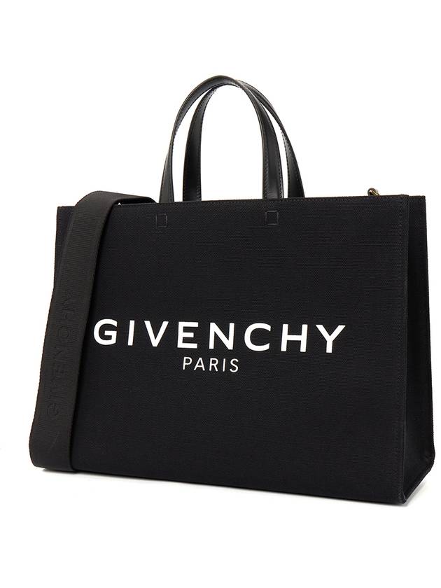 Canvas G Medium Tote Bag Black - GIVENCHY - BALAAN 3