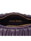 Wander Matelasse Nappa Leather Hobo Mini Bag Violet - MIU MIU - BALAAN 10