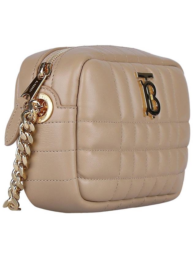 WoMen's Lola Quilted Mini Camera Cross Bag Haute Beige - BURBERRY - BALAAN 5