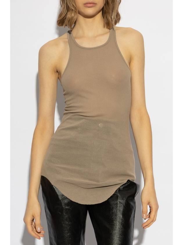 Rick Owens Top Bacic Rib, Women's, Beige - RICK OWENS - BALAAN 3