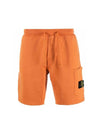 Wappen Patch Pocket Drawstring Shorts Orange - STONE ISLAND - BALAAN 2