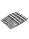 Giant Check Cashmere Scarf Grey - BURBERRY - BALAAN 3