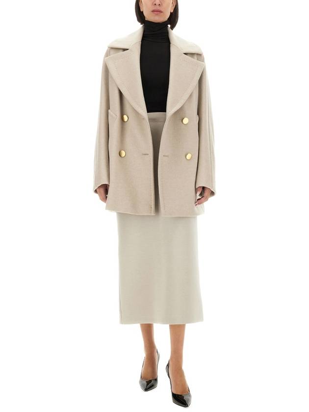 Bertha cashmere double coat beige - MAX MARA - BALAAN 3