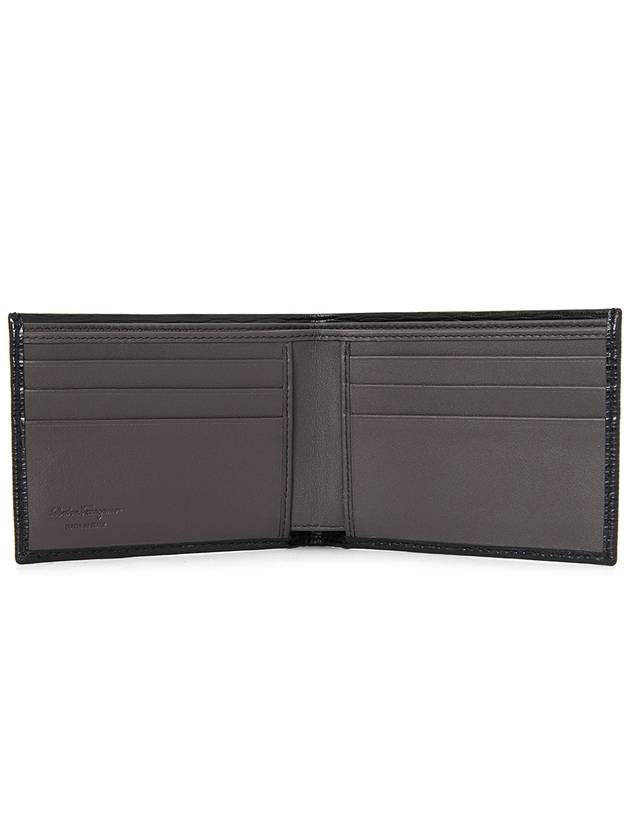 Gancini Half Wallet Black - SALVATORE FERRAGAMO - BALAAN 6