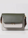 Color Block Medium Trunk Shoulder Bag Khaki - MARNI - BALAAN 4