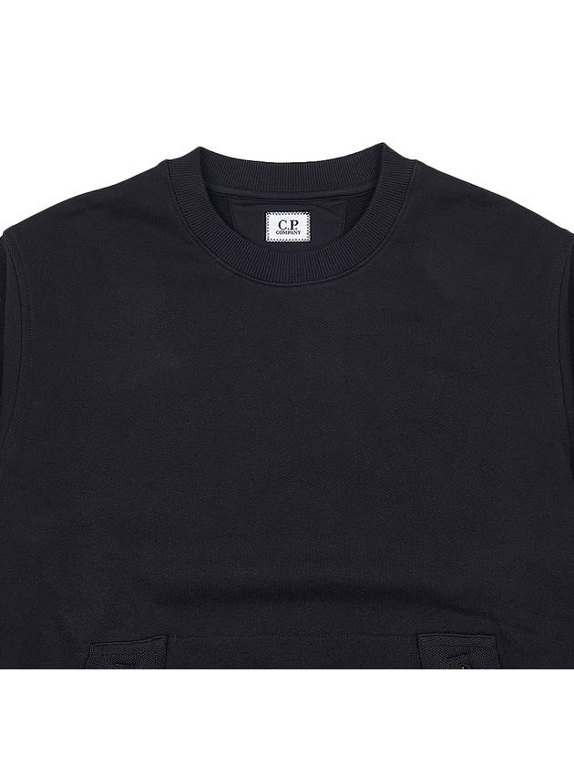 Men's Crew Neck Lens Sweatshirt Black - CP COMPANY - BALAAN 4