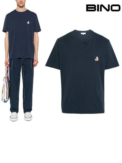 Speedy Fox Patch Comfort Short Sleeve T-Shirt Black - MAISON KITSUNE - BALAAN 2