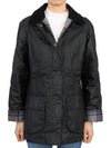 Beadnell Wax Zip-up Jacket Black - BARBOUR - BALAAN 4