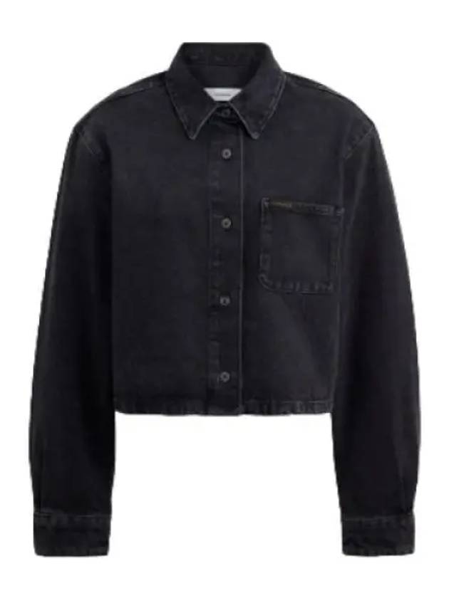 Cropped Denim Button Down Organic Cotton CX117 BLK - COACH - BALAAN 2