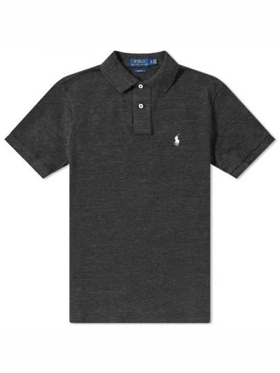 Embroidered Pony Logo White Polo Shirt Black - POLO RALPH LAUREN - BALAAN 2