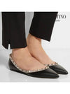 Rockstud Ballerina Flats Black - VALENTINO - BALAAN 8