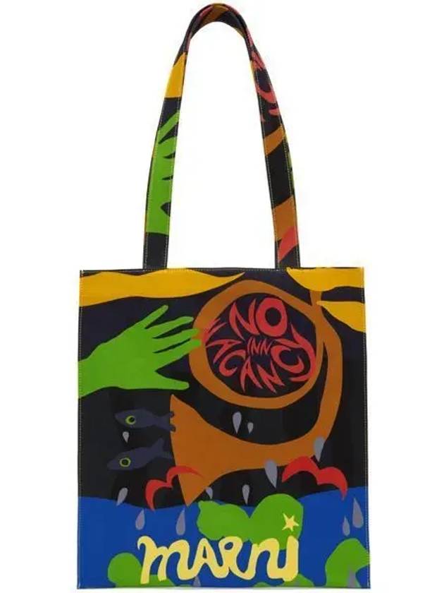 Flat Shopper Tote Bag Black - MARNI - BALAAN 2