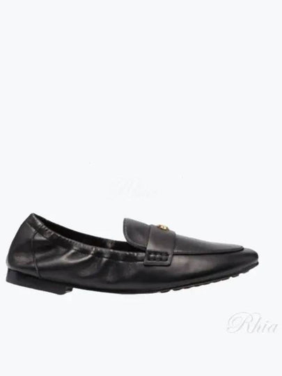 Ballet Double T Napa Leather Loafers Black - TORY BURCH - BALAAN 2