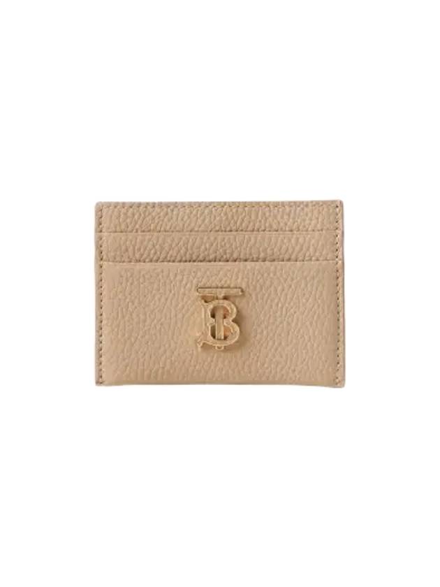 TB Grainy Leather Card Wallet Haute Beige - BURBERRY - BALAAN 2