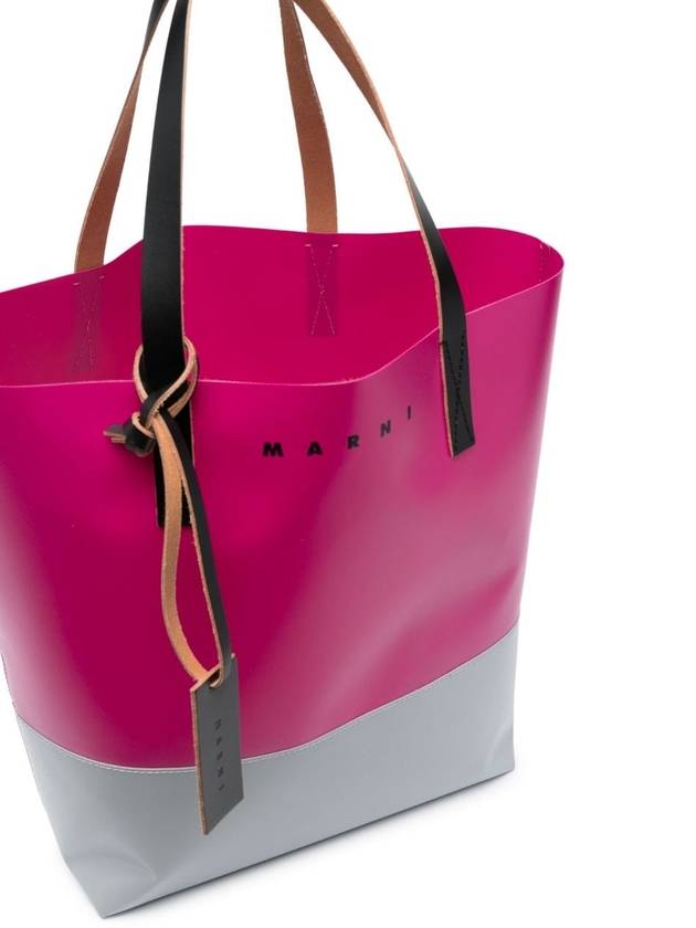 Tribeca Shopping Tote Bag Pink - MARNI - BALAAN 3