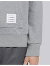 Center Back Stripe Cotton Zip Up Hoodie Light Grey - THOM BROWNE - BALAAN 6