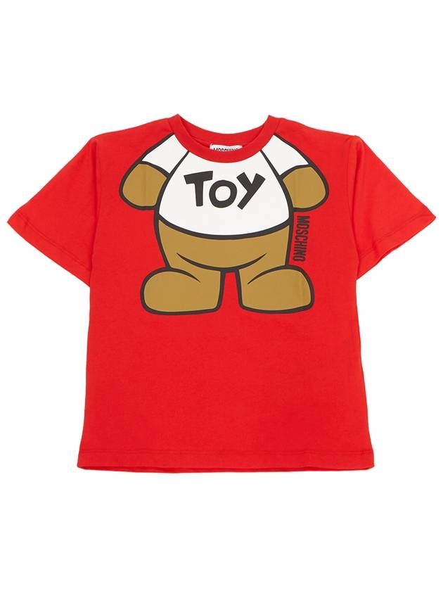 Kids short sleeved T shirt HXM03R LAA33 50109 Adults can wear - MOSCHINO - BALAAN 1