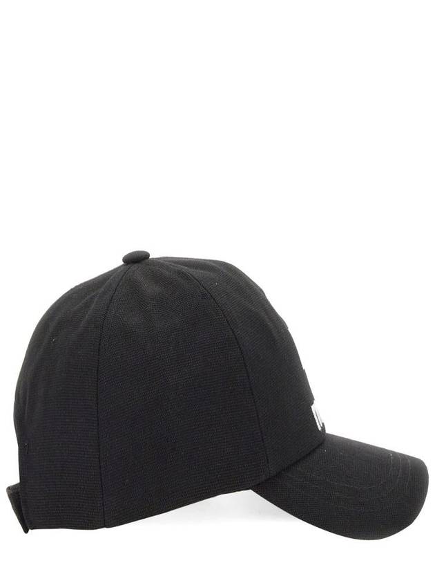 Tyron Logo Cotton Ball Cap Black - ISABEL MARANT - BALAAN 4