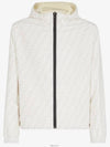 Men's Logo Pattern Reversible Windbreaker White - FENDI - BALAAN 2