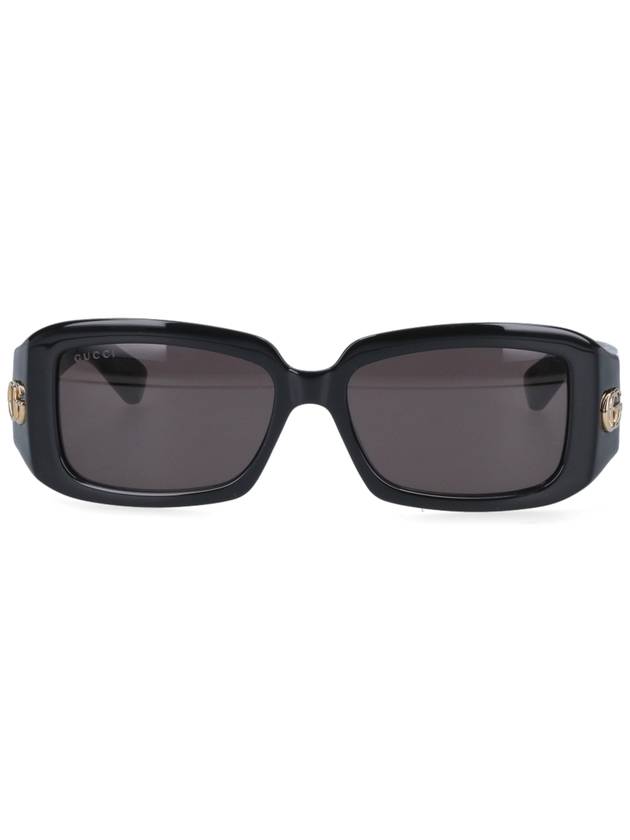 Eyewear Rectangular Frame Sunglasses Black - GUCCI - BALAAN 2