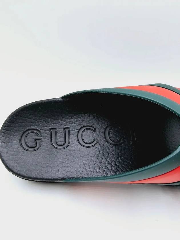Men's Web Rubber Sandals Slippers - GUCCI - BALAAN.