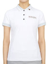 Women's CD6 CTPL Polo Short Sleeve T-Shirt White - MARK & LONA - BALAAN 2