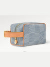 Locker Dopp Kit Damier Denim Pouch Bag Blue - LOUIS VUITTON - BALAAN 3