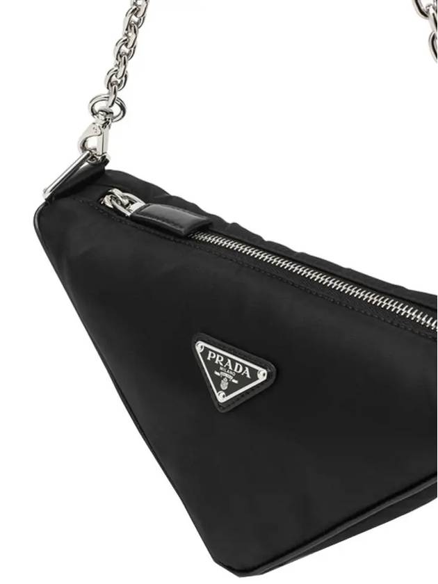 Triangle Logo Re-Nylon Cross Bag Black - PRADA - BALAAN 5