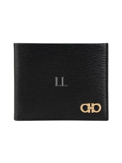 Gancini Half Wallet Black - SALVATORE FERRAGAMO - BALAAN 2