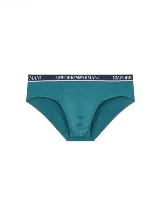 UNDERWEAR Men s Trim Logo Band Easy Briefs Dark Green 271776 - EMPORIO ARMANI - BALAAN 1