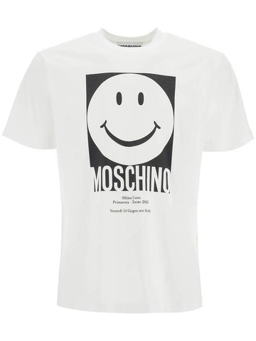 "smiley print t-shirt - MOSCHINO - BALAAN 1