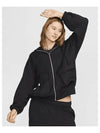 Sportswear Oversized Full Zip French Terry Zip Up Hoodie Black - NIKE - BALAAN 2