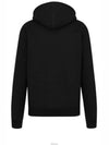 Logo Flower Oversized Hooded Sweatshirt Black Shop - DIOR - BALAAN 4