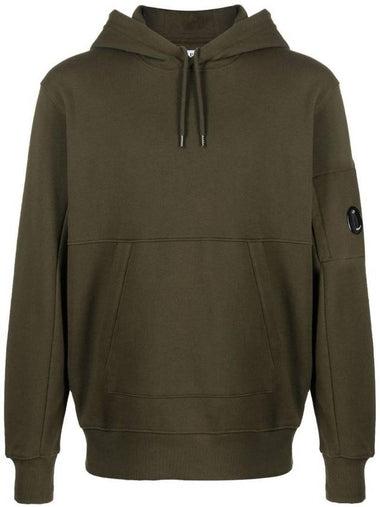 Diagonal Raised Fleece Hoodie Ivy Green - CP COMPANY - BALAAN 1