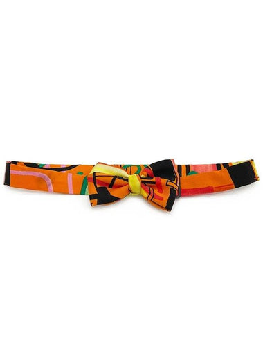 Ribbon buckle twilly orange multicolor 3HS0200 - HERMES - BALAAN 1