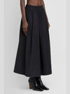 Renoir Cotton Pleated Skirt Black - S MAX MARA - BALAAN 3