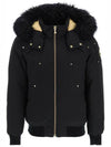 Gold Ballistic Bomber Jacket Black Fox Fur Black - MOOSE KNUCKLES - BALAAN 2