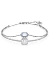 Chroma Stila Chain Bangle Bracelet Blue Silver - SWAROVSKI - BALAAN 2